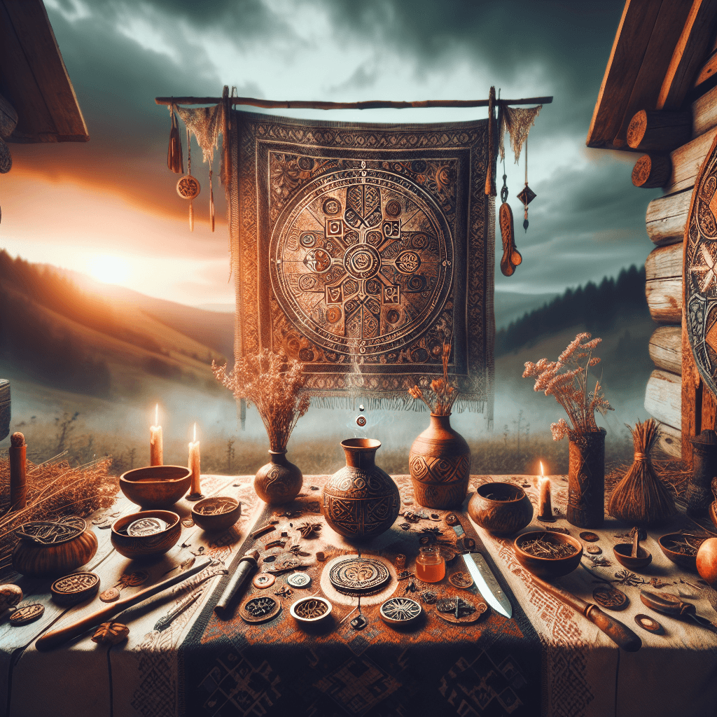 How do you communicate with Slavic ancestral spirits using traditional folk methods and rituals