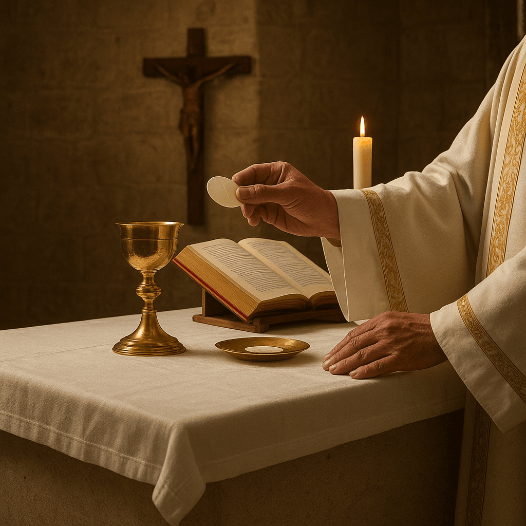 How do you consecrate altars made from different materials like wood stone and metal