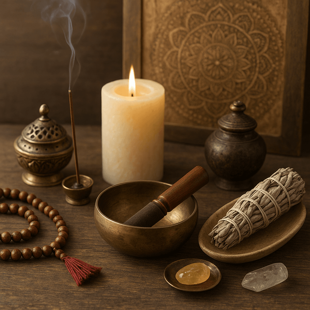 How do you create a sacred space at home for meditation and spiritual practice