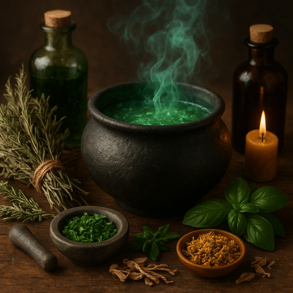 How do you increase herb potency for magical spells and rituals