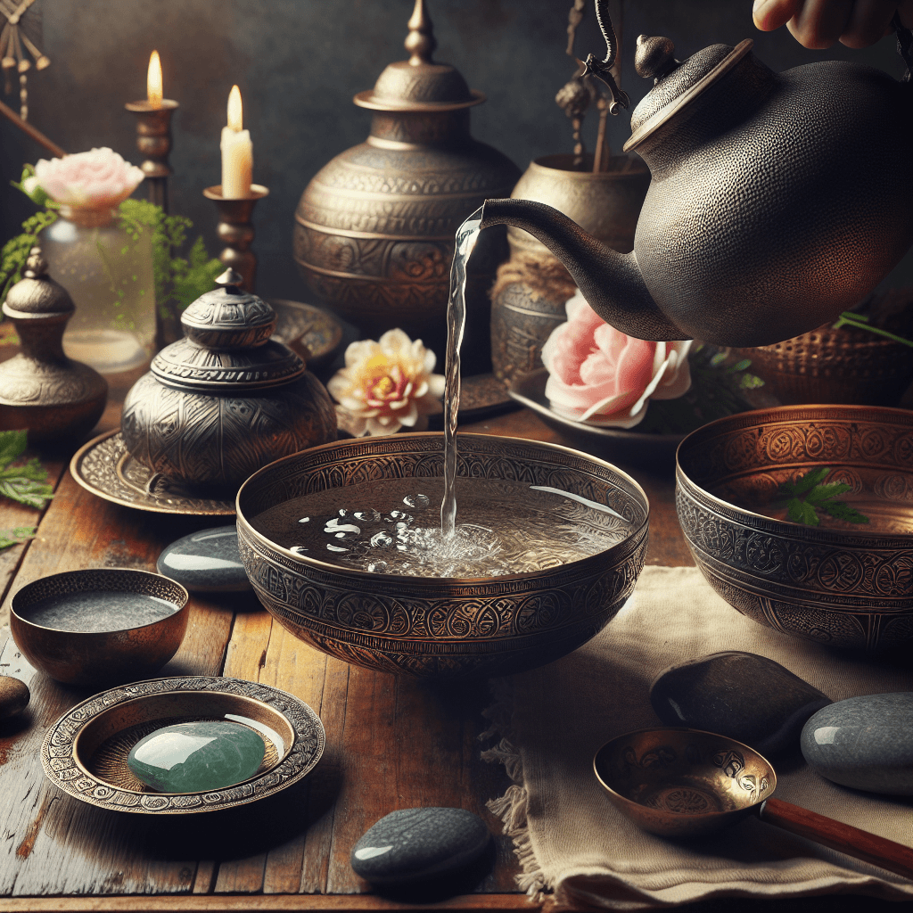 How do you properly cleanse and prepare a ritual bowl for spiritual ceremonies