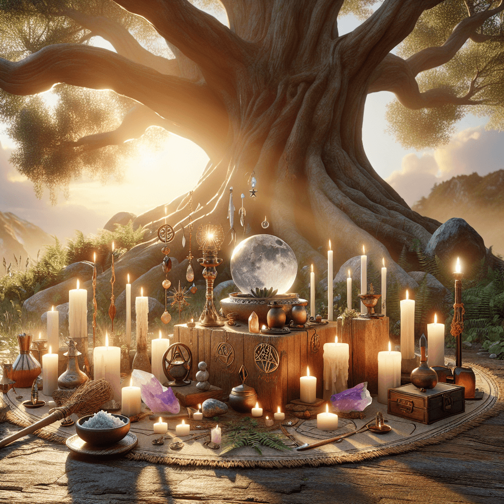 How do you set up a pagan altar for beginners at home