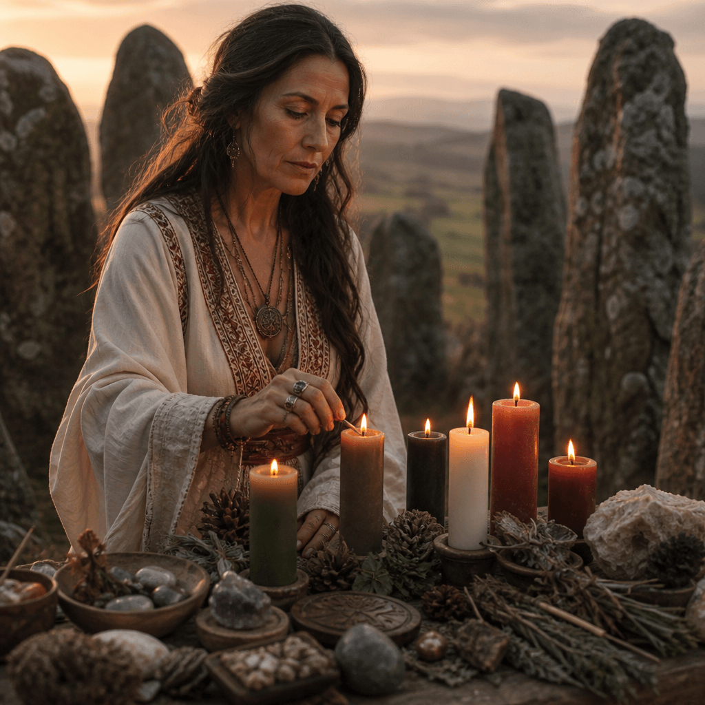 Pagan Sabbat Candles for the Wheel of the Year