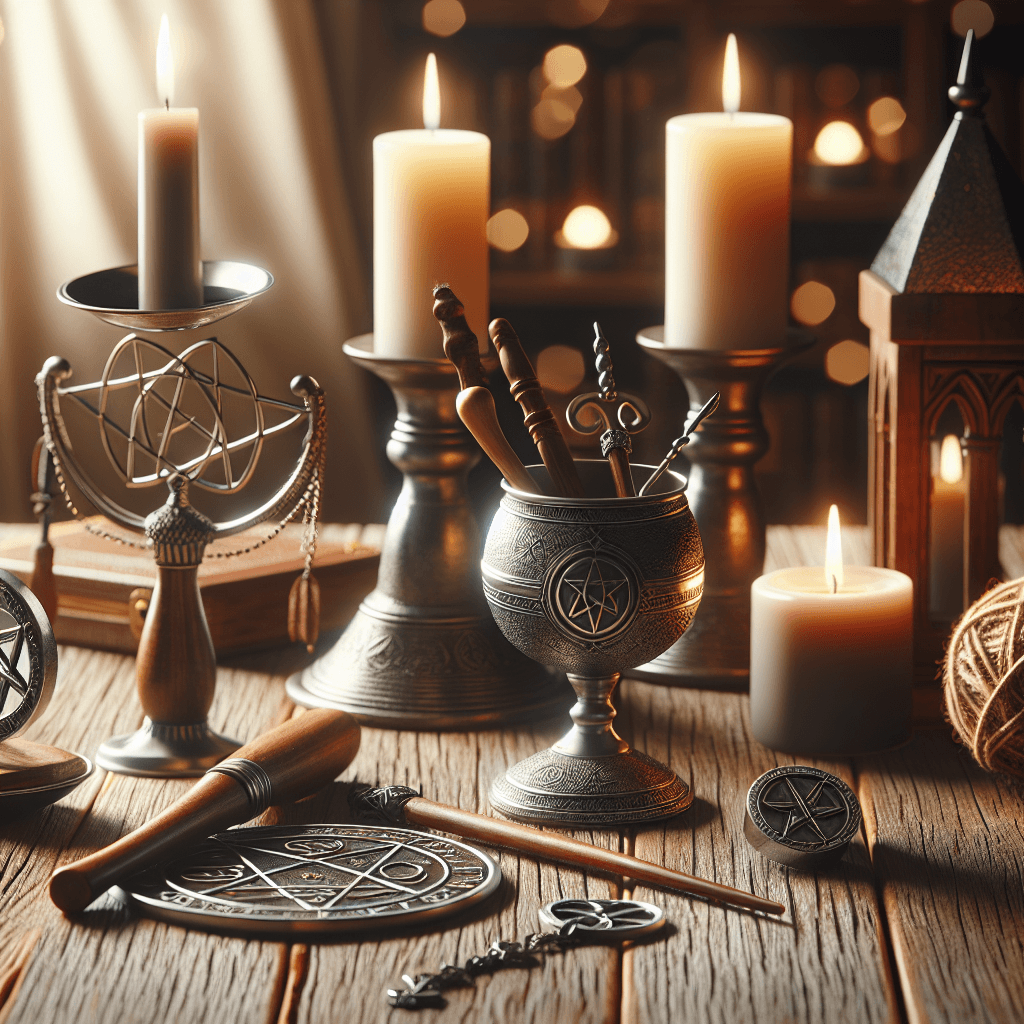 What are the 7 essential tools every beginner needs for their first pagan altar setup?