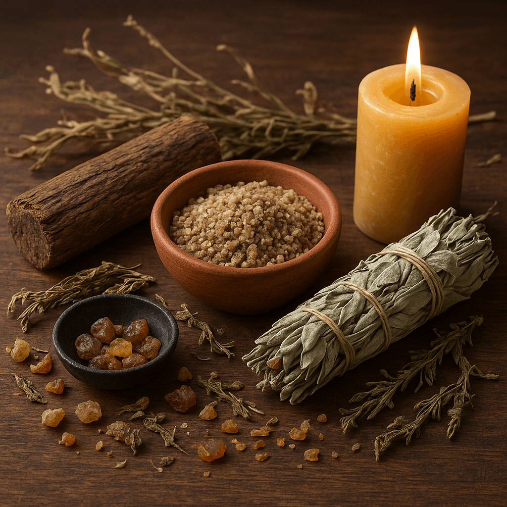 What are the best sacred wood types for building a spiritual altar at home?