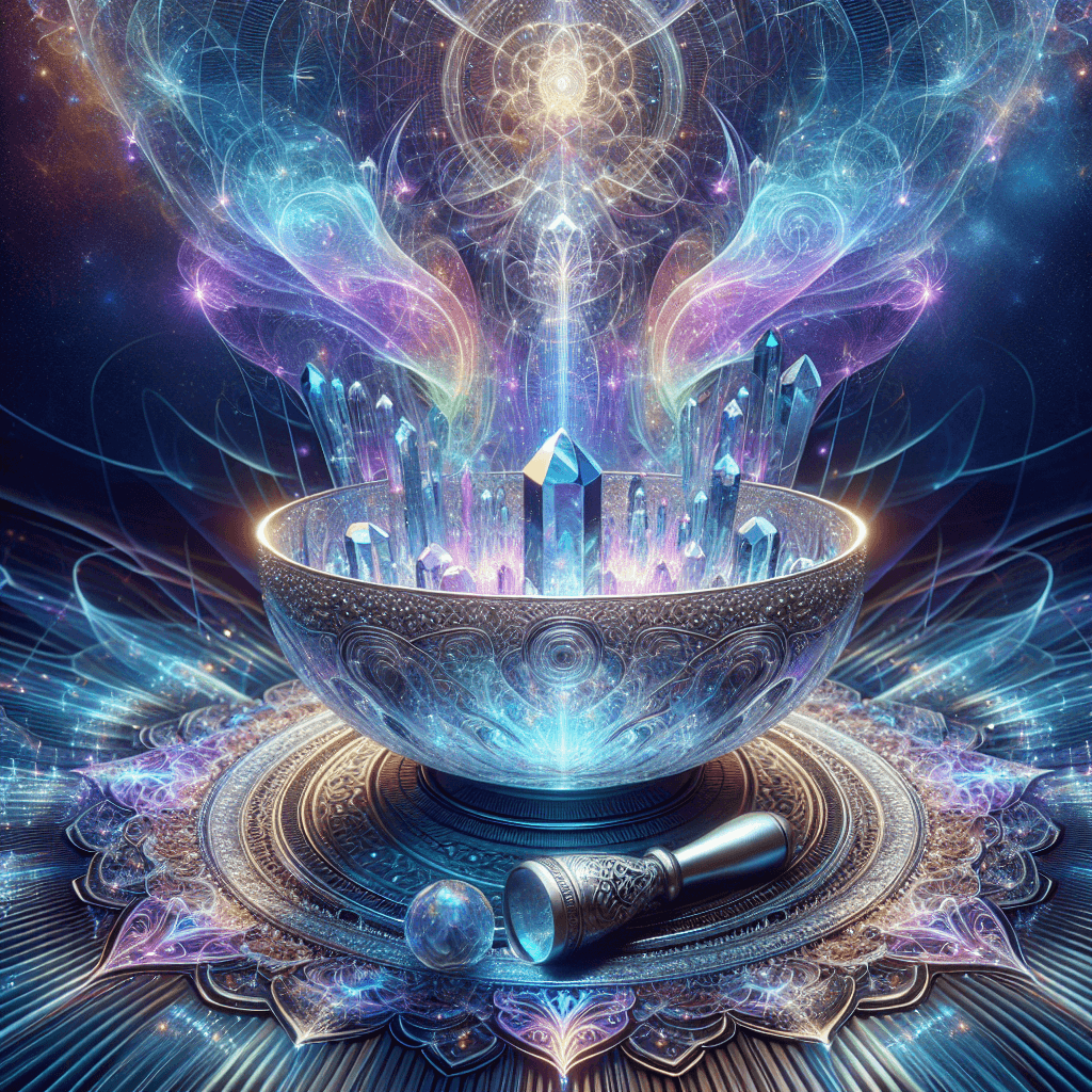 What are the healing energy properties of different crystal singing bowls and how do they affect chakra balancing?