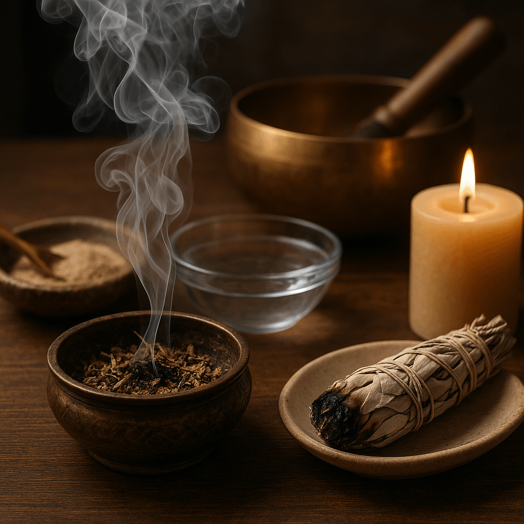 What are the most effective methods for purifying and cleansing your altar space at home