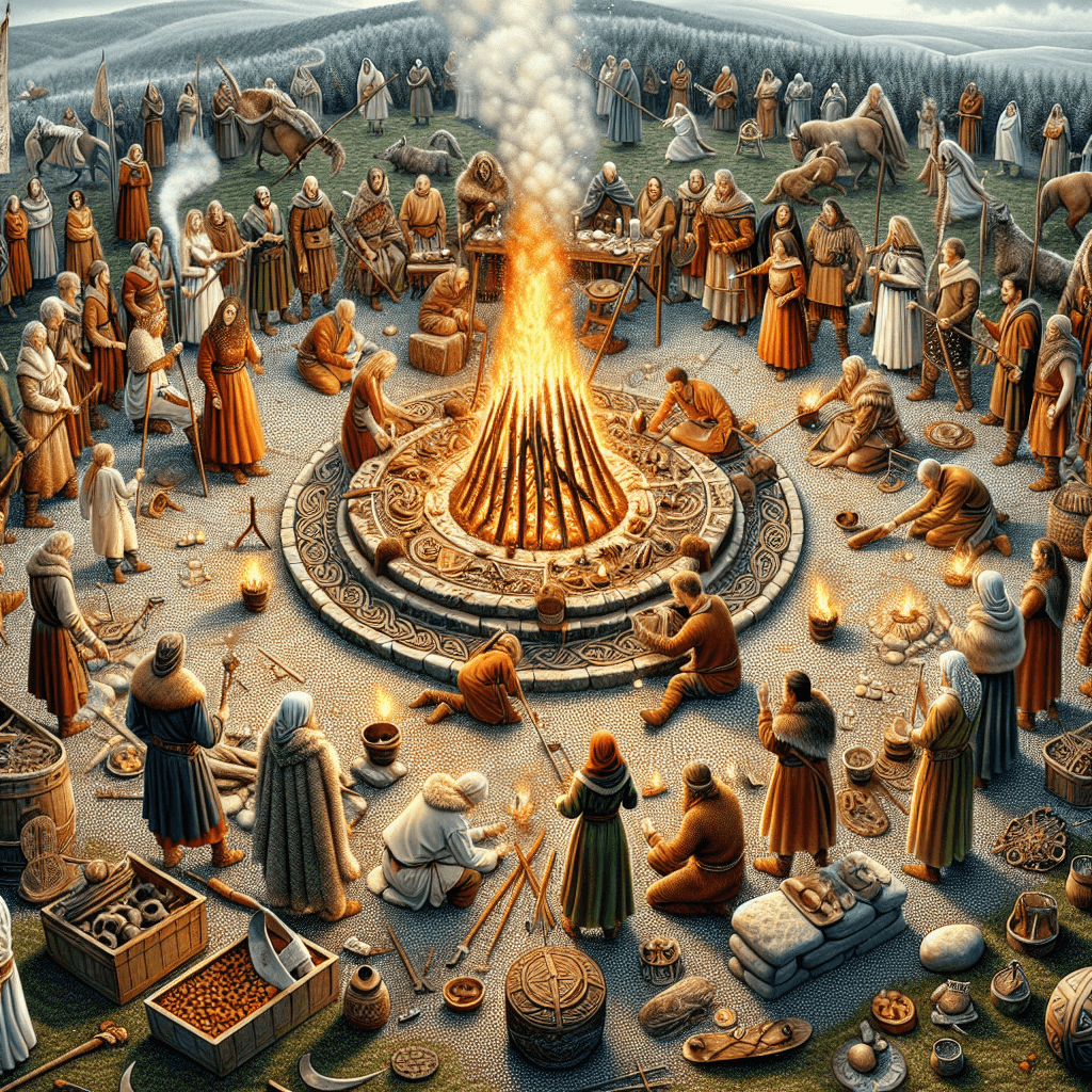 What are the traditional Celtic hearth fire rituals for seasonal celebrations and how do you perform them at home