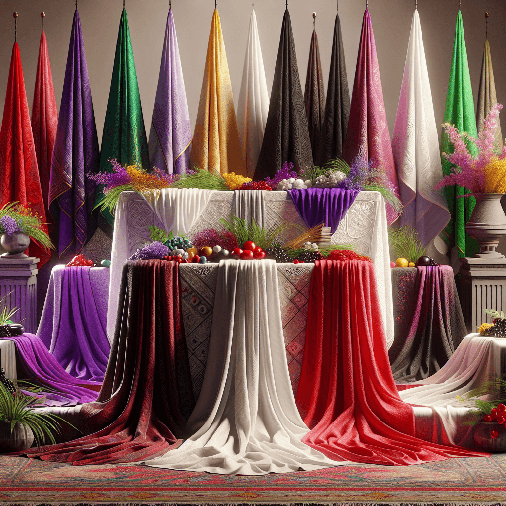 What do different altar cloth colors mean in spiritual and religious practices