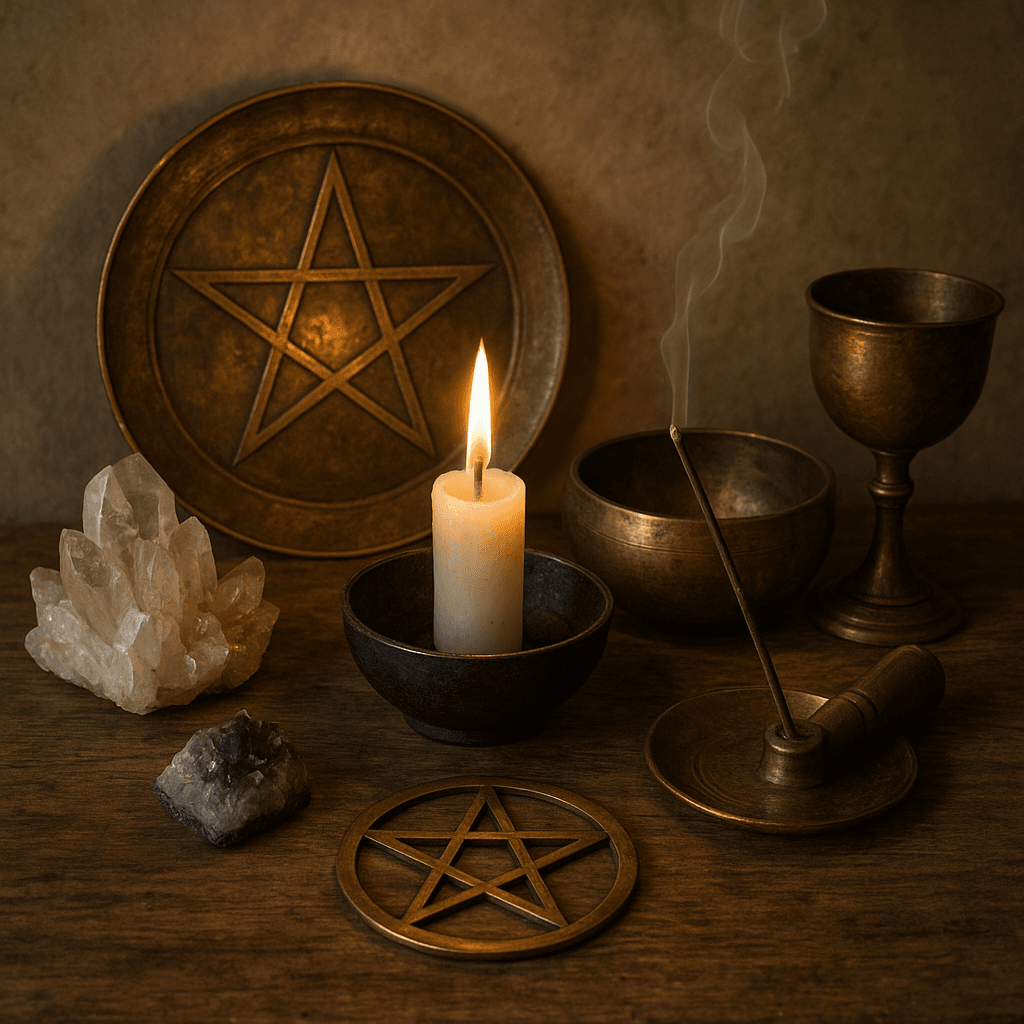What essential sacred tools do you need for setting up your first altar at home