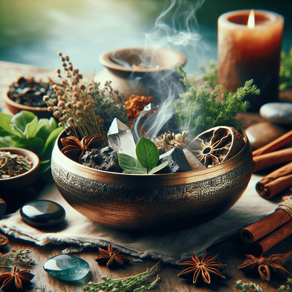 What materials are best for making a cleansing ritual bowl at home