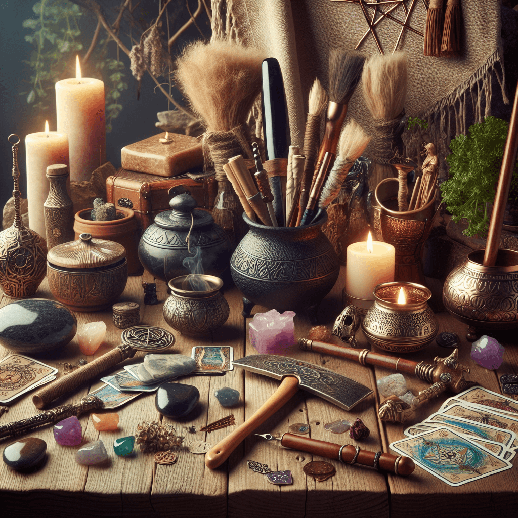 What pagan ritual tools do beginners need to start practicing modern witchcraft at home