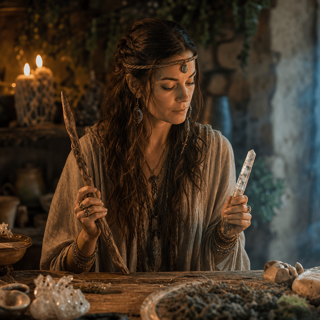 Wood vs Crystal Wand for Witchcraft Guide